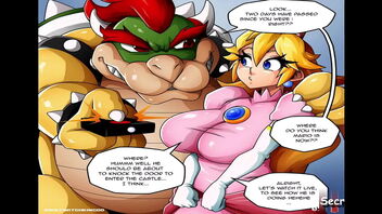 Super Mario Princess Peach: The Princess gets an anal drill from Bowser while Mario tries to rescue her. Cartoon Porn Parody.