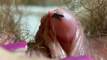 Close up and personal sight at a giantess’s wet and hairy pussy and other holes.