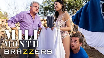 Lulu Chu’s small but perky tits and pussy get the attention of Kyle Mason’s big man rod in this Brazzers scene.