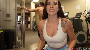 Hot milf Gaby Ortega has a secret affair with a stranger at the gym.