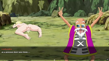 Super Sluts Z Tournament 2: Android 18's squirting anal scene in a Dragon Ball parody