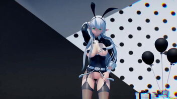 Beautiful 2D animated porn with MMD technology