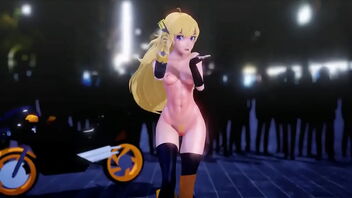 2D animated porn with RWBY characters and MMD technique