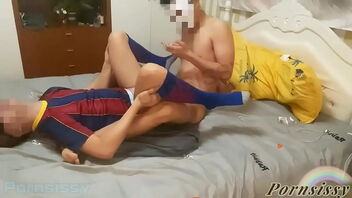 Gay Asian couple having sex in homemade video