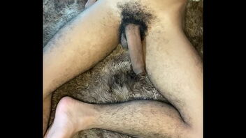 A proficient masturbator showing off his skills from different positions and enjoying it.